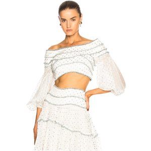 ZIMMERMANN Painted Heart Contour Crop Top (size 0 - NWT)